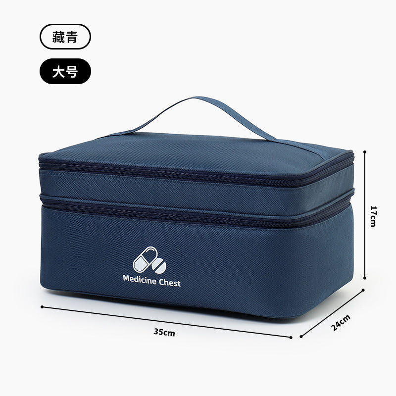 Portable First Aid & Medicine Organizer Bag