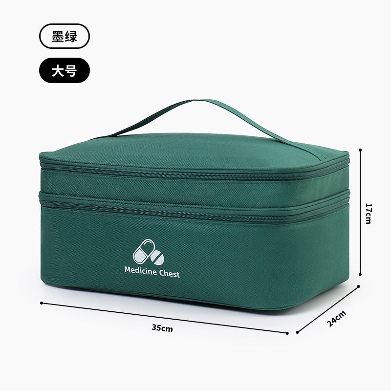 Portable First Aid & Medicine Organizer Bag