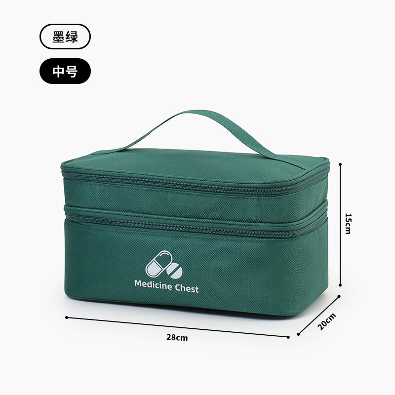 Portable First Aid & Medicine Organizer Bag