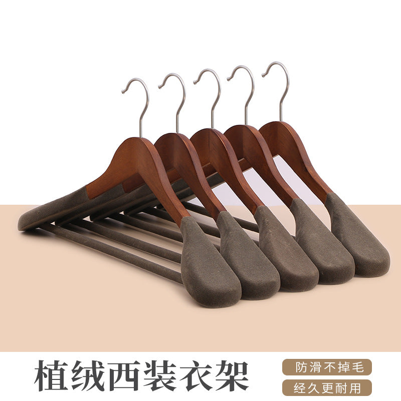 Premium Wooden Wide-Shoulder Suit Hanger
