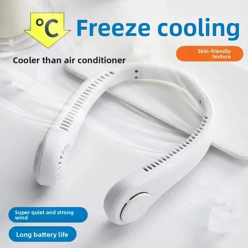 Rechargeable Bladeless Neck Cooling Fan