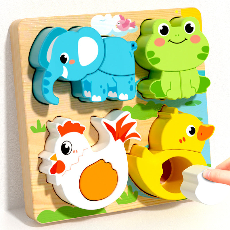Kids Wooden Shape Puzzle Board