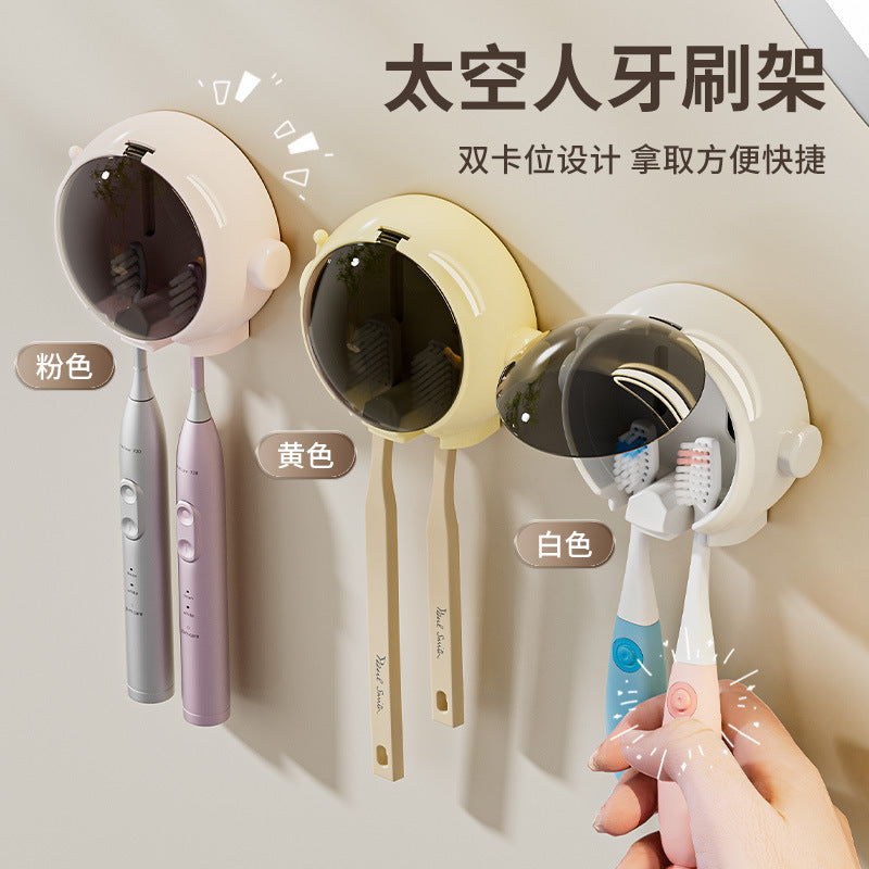 Wall-Mounted Toothbrush Storage Holder