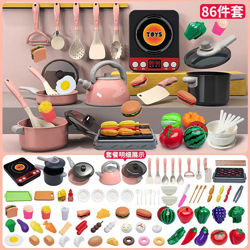 Kids Pretend Play Kitchen Set