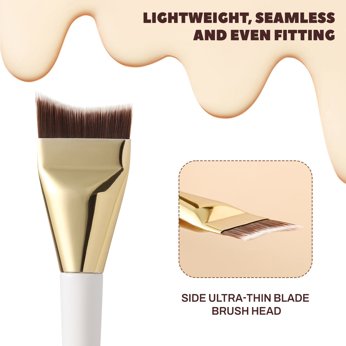Fishtail Foundation Makeup Brush