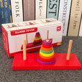 Wooden Rainbow Stacking Tower