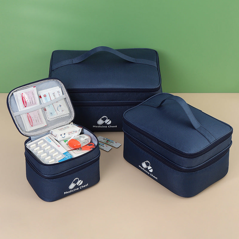 Portable First Aid & Medicine Organizer Bag