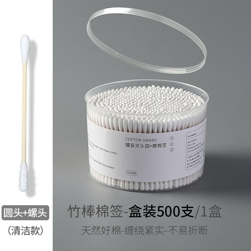 Double-Ended Cotton Swabs with Storage Box