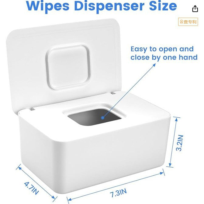 Wet Wipe Dispenser Box with Lid
