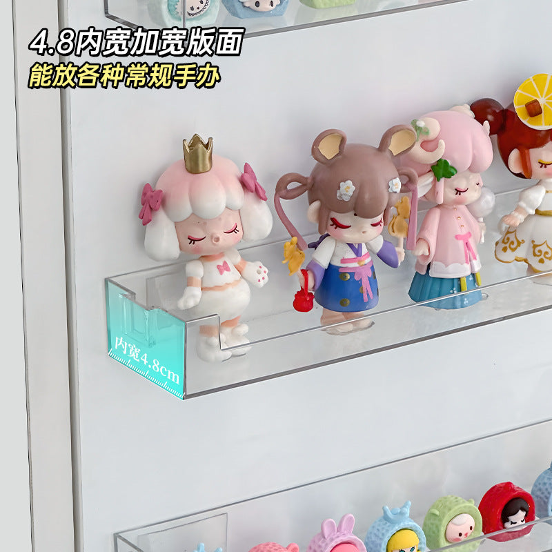 Clear Wall-Mounted Collectible Display Shelf