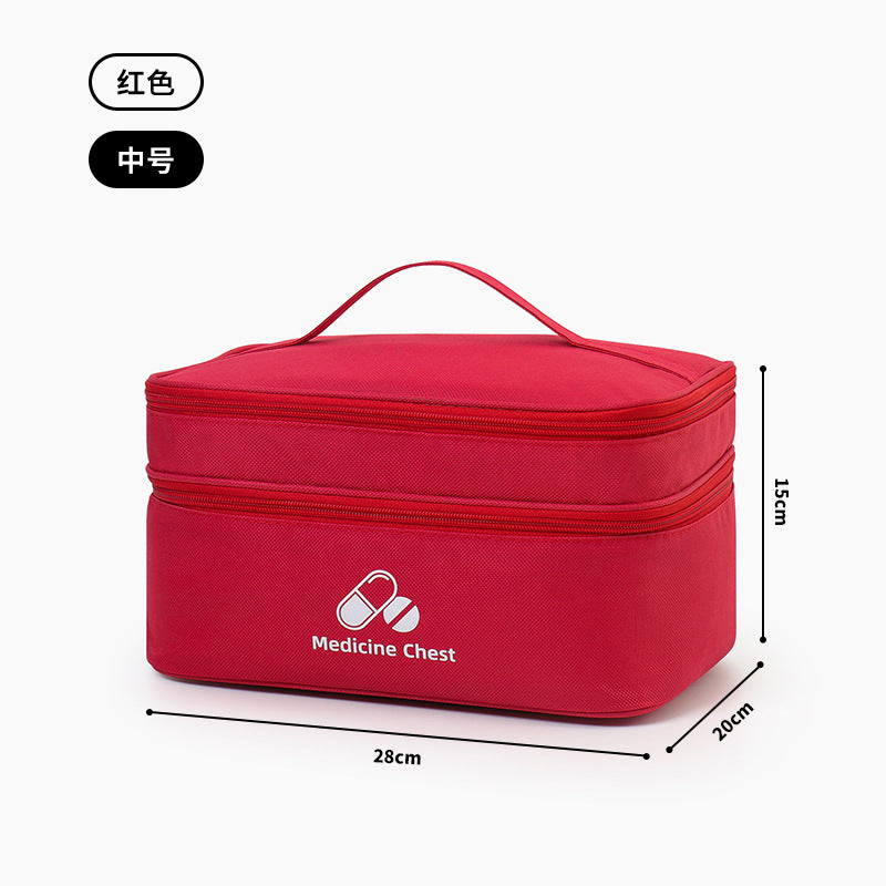 Portable First Aid & Medicine Organizer Bag