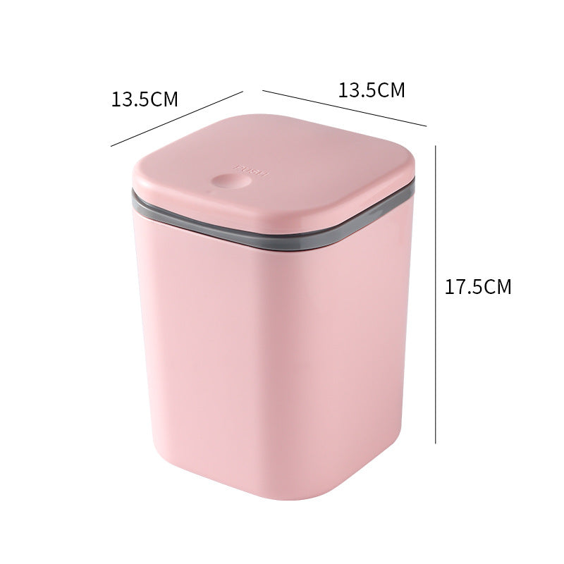 Mini Desktop Trash Can with Lid
