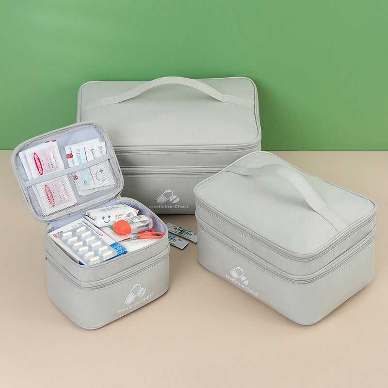 Portable First Aid & Medicine Organizer Bag