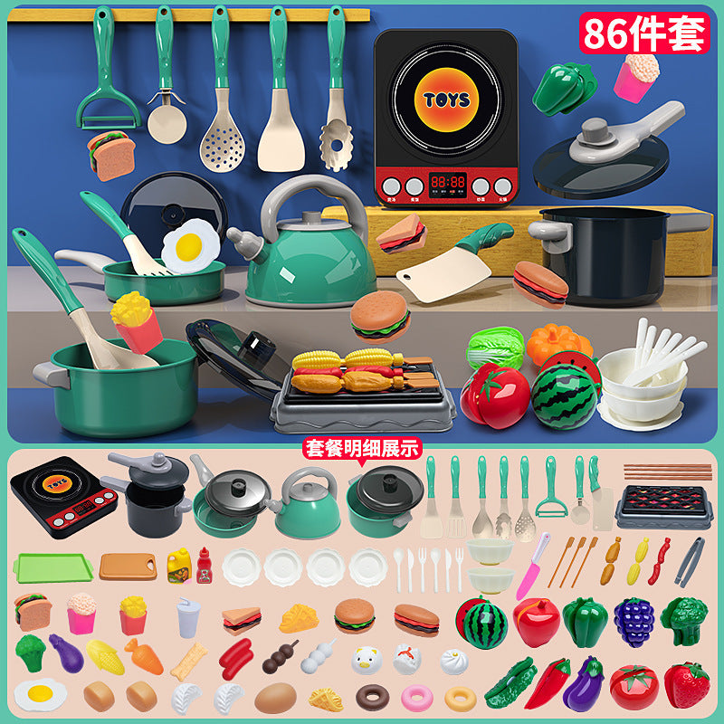 Kids Pretend Play Kitchen Set