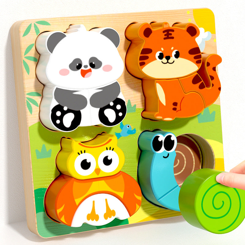 Kids Wooden Shape Puzzle Board
