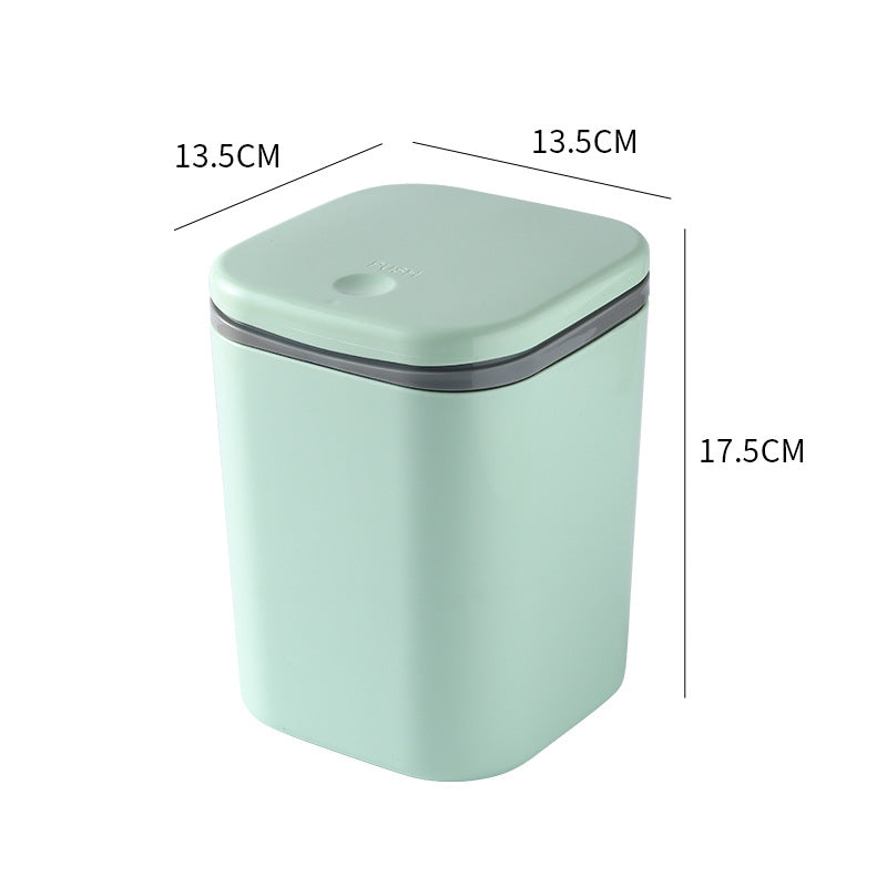 Mini Desktop Trash Can with Lid