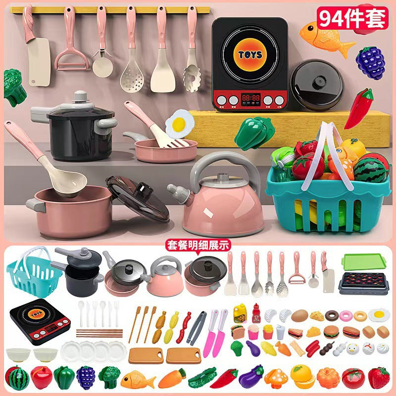 Kids Pretend Play Kitchen Set