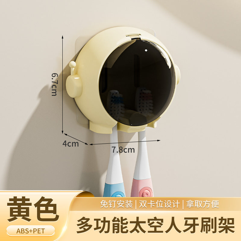 Wall-Mounted Toothbrush Storage Holder