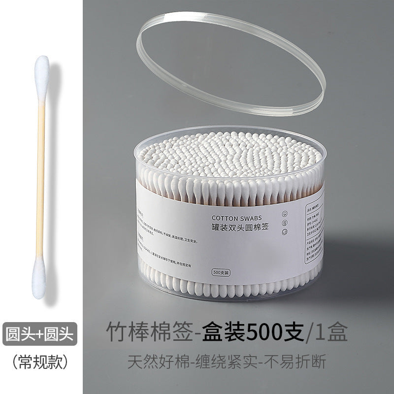 Double-Ended Cotton Swabs with Storage Box