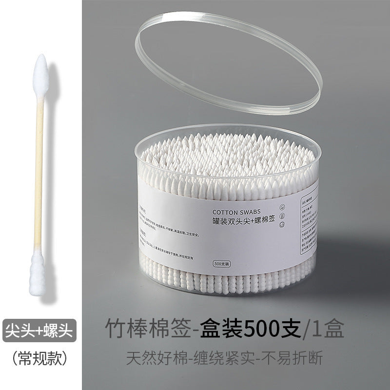 Double-Ended Cotton Swabs with Storage Box
