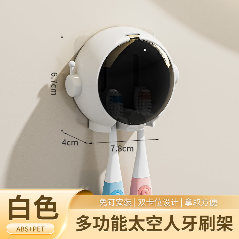 Wall-Mounted Toothbrush Storage Holder