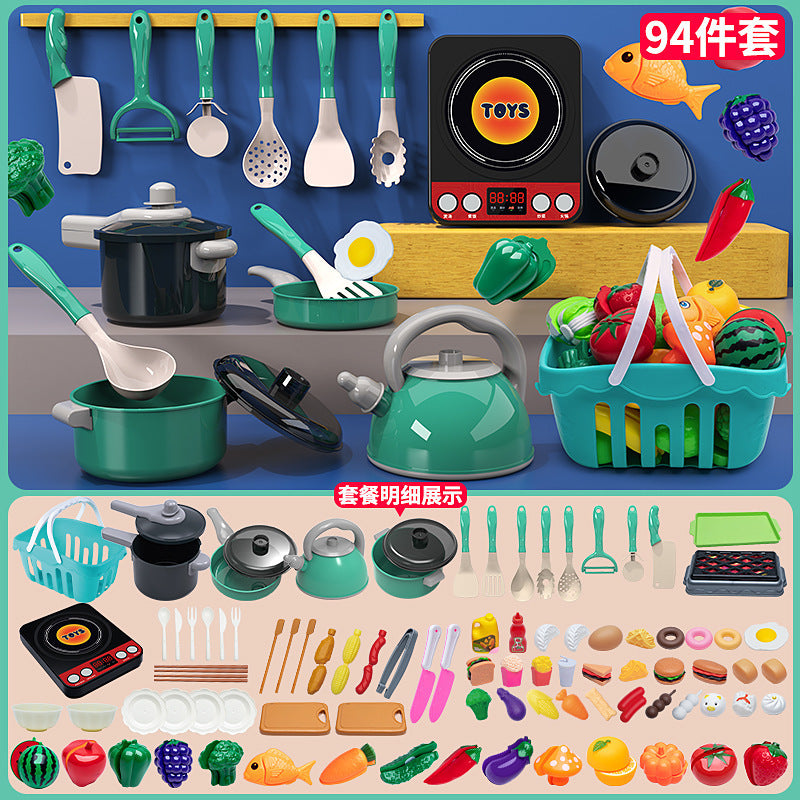 Kids Pretend Play Kitchen Set
