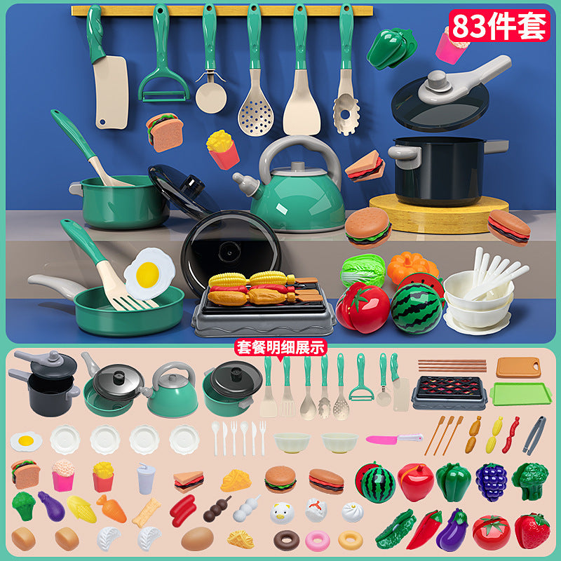 Kids Pretend Play Kitchen Set