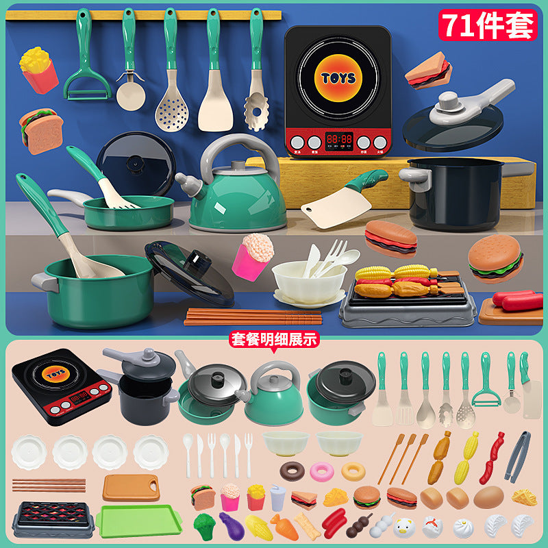 Kids Pretend Play Kitchen Set