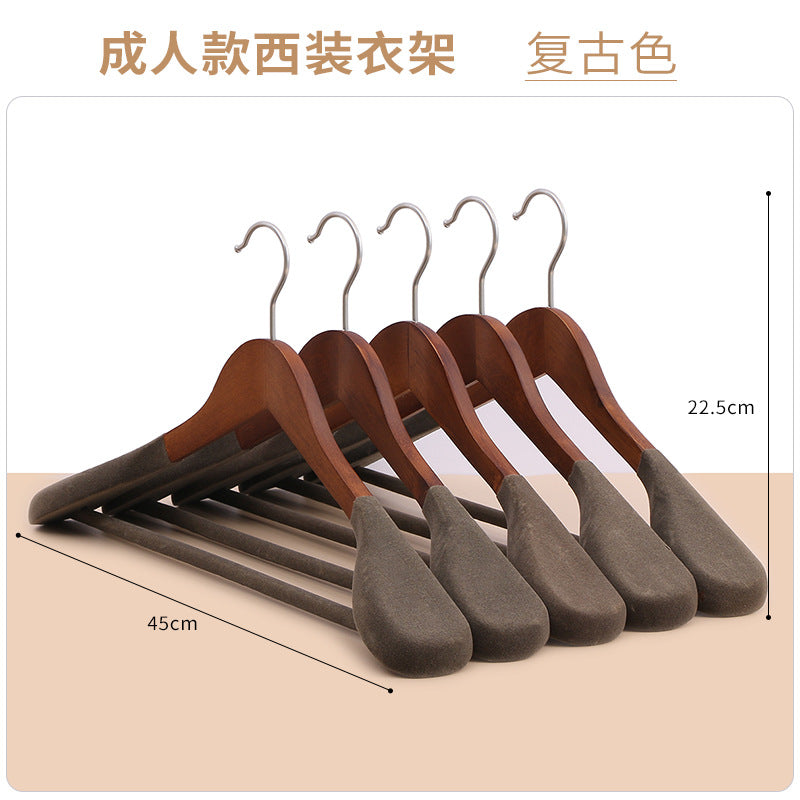 Premium Wooden Wide-Shoulder Suit Hanger