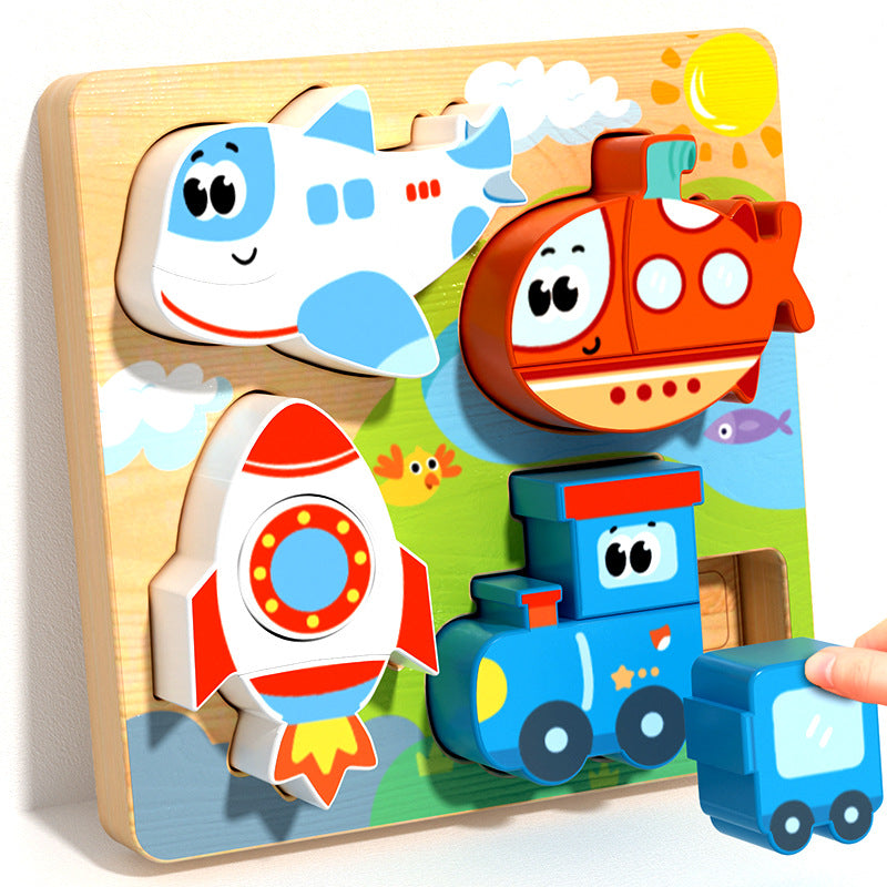 Kids Wooden Shape Puzzle Board