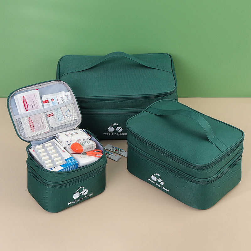 Portable First Aid & Medicine Organizer Bag
