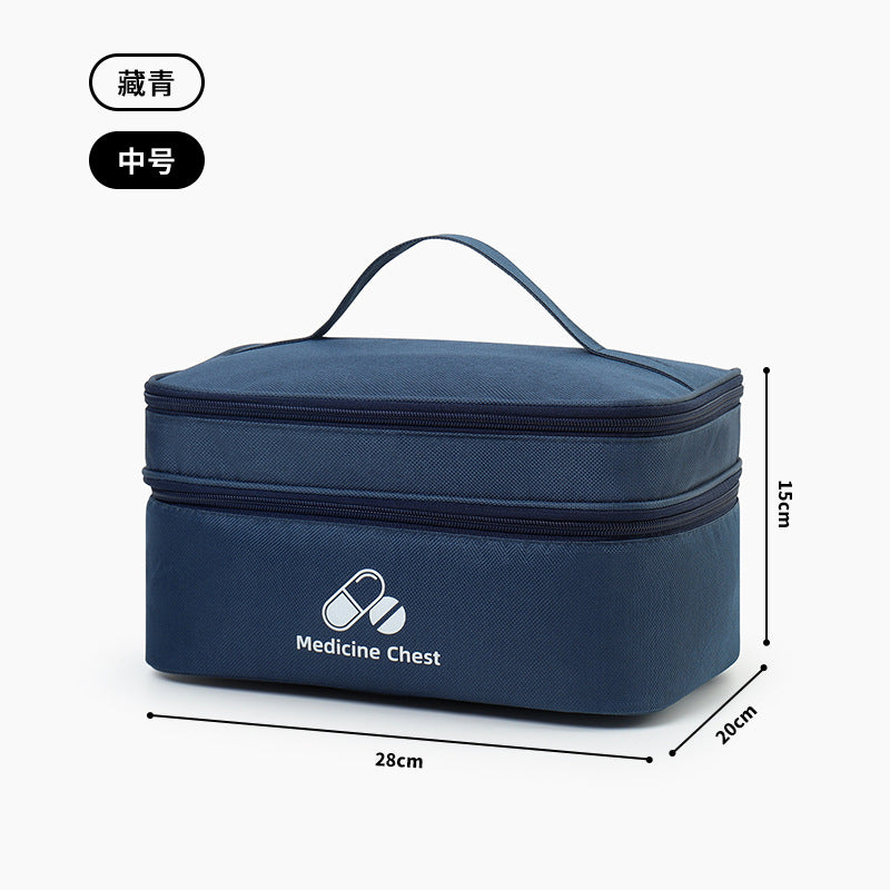 Portable First Aid & Medicine Organizer Bag