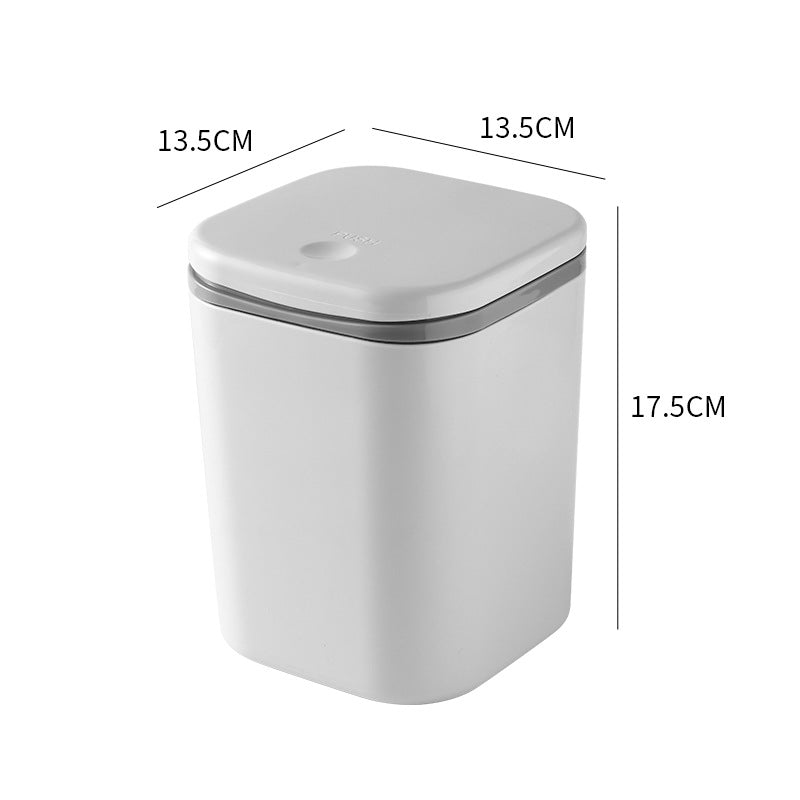 Mini Desktop Trash Can with Lid