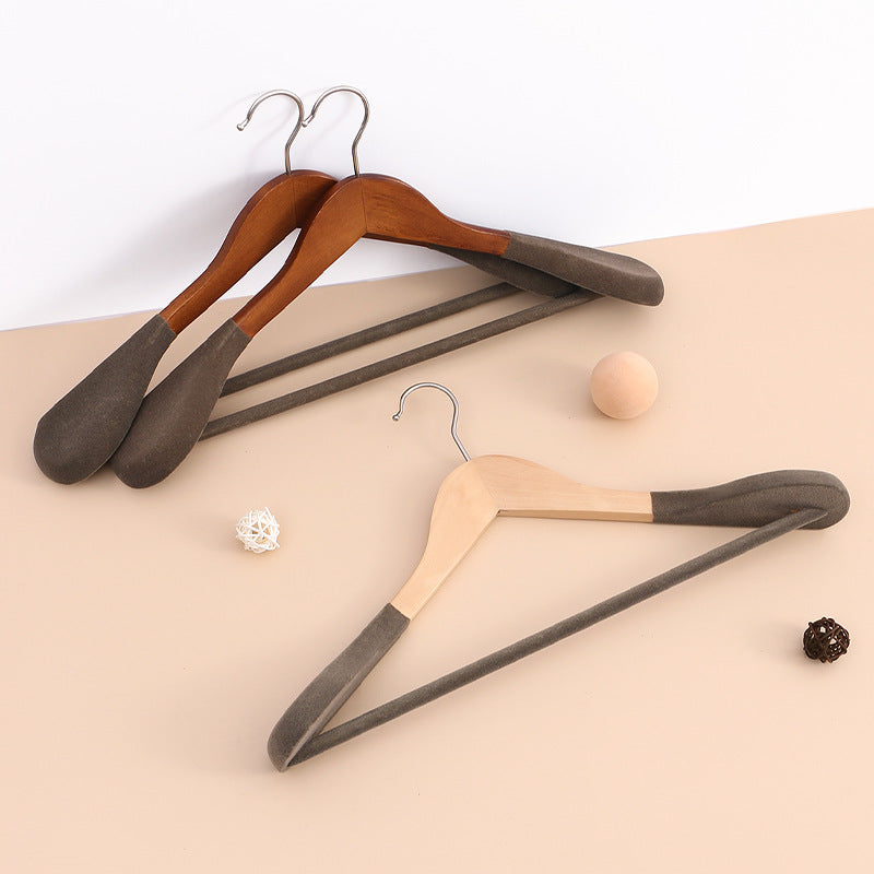 Premium Wooden Wide-Shoulder Suit Hanger