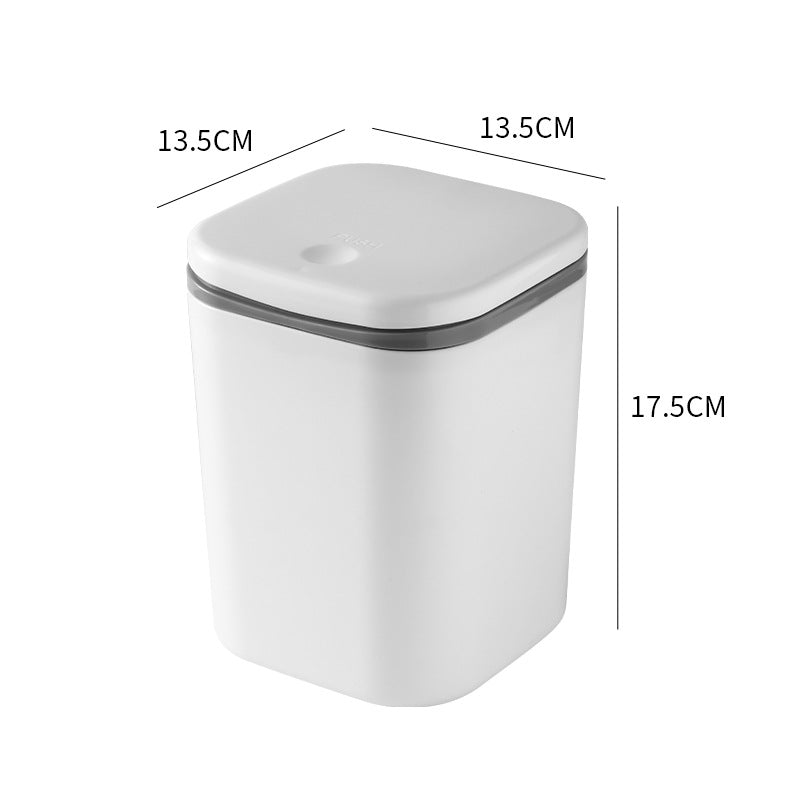 Mini Desktop Trash Can with Lid