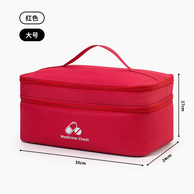 Portable First Aid & Medicine Organizer Bag