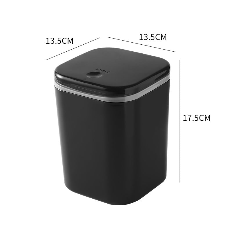 Mini Desktop Trash Can with Lid