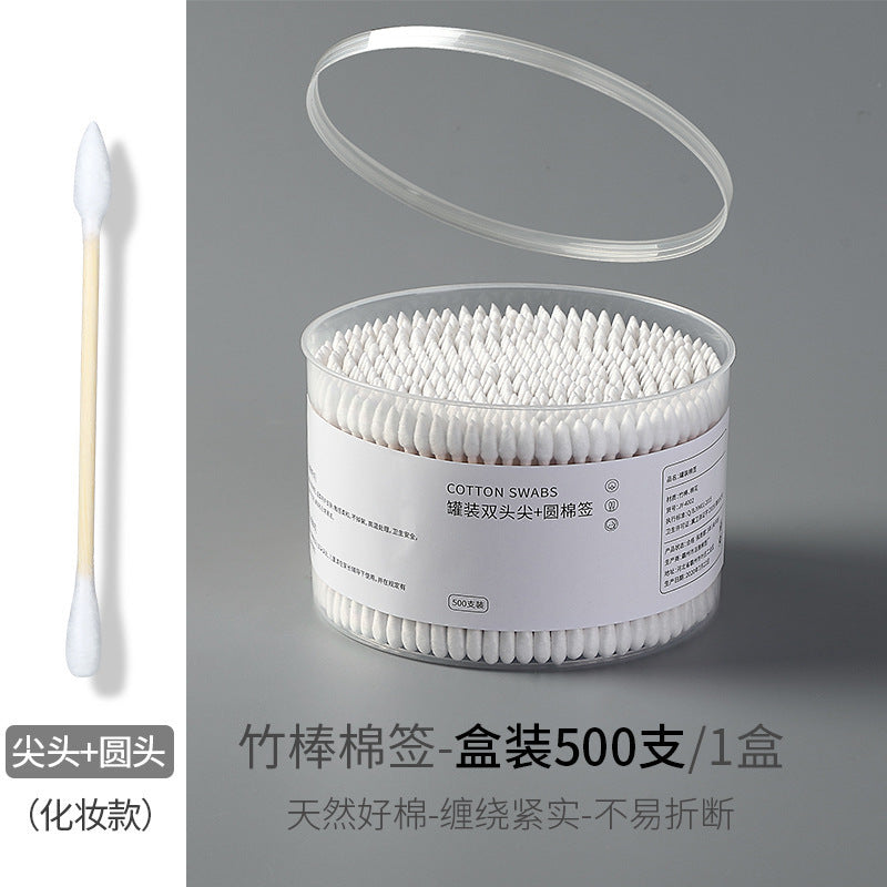 Double-Ended Cotton Swabs with Storage Box