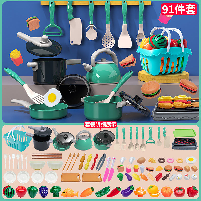 Kids Pretend Play Kitchen Set
