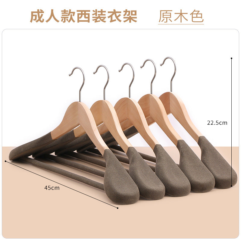 Premium Wooden Wide-Shoulder Suit Hanger