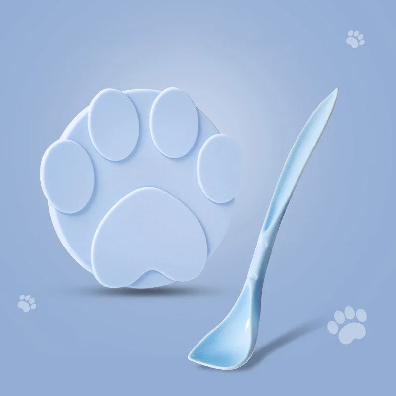 2-in-1 Silicone Pet Food Can Lid & Spoon