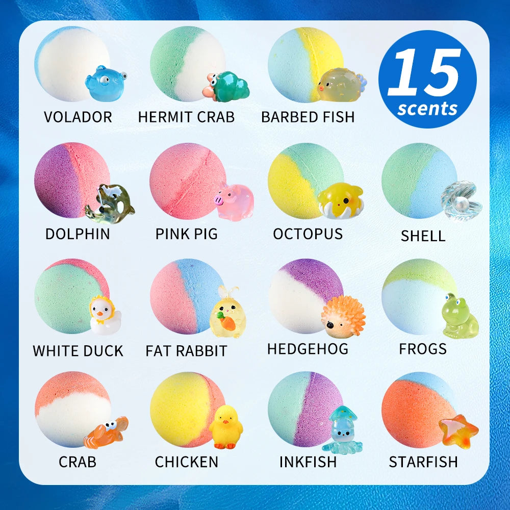 Kids Surprise Bath Bombs – 15 Pack
