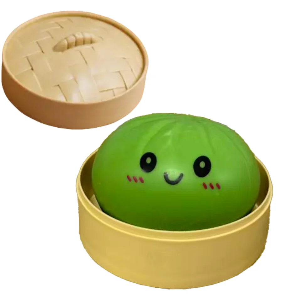 Colorful Dumpling Squishy Toy