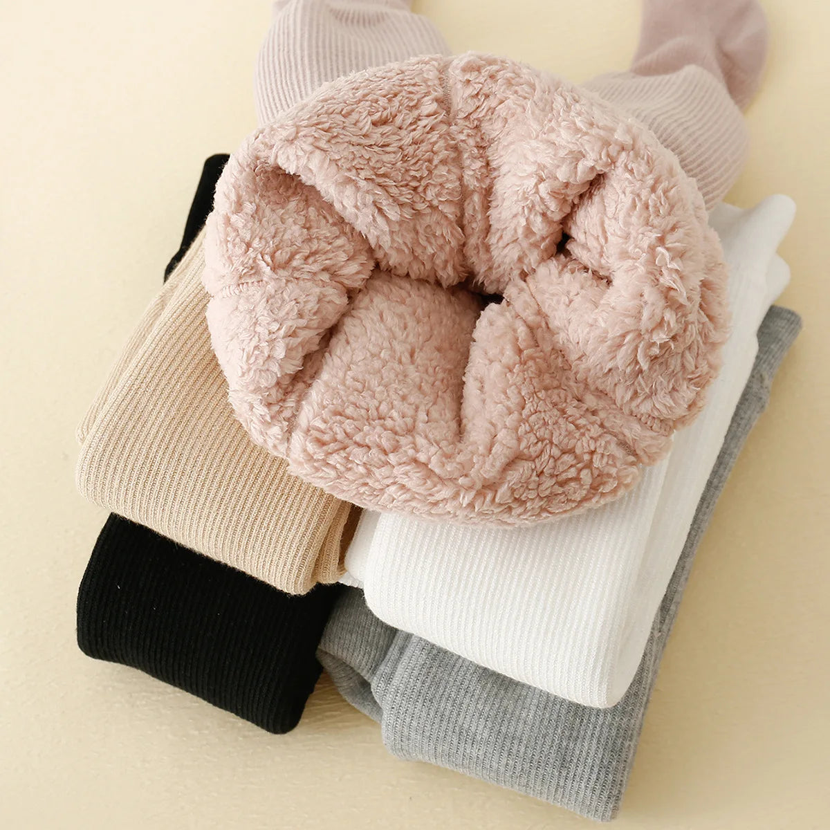 Baby Fleece-Lined Striped Tights