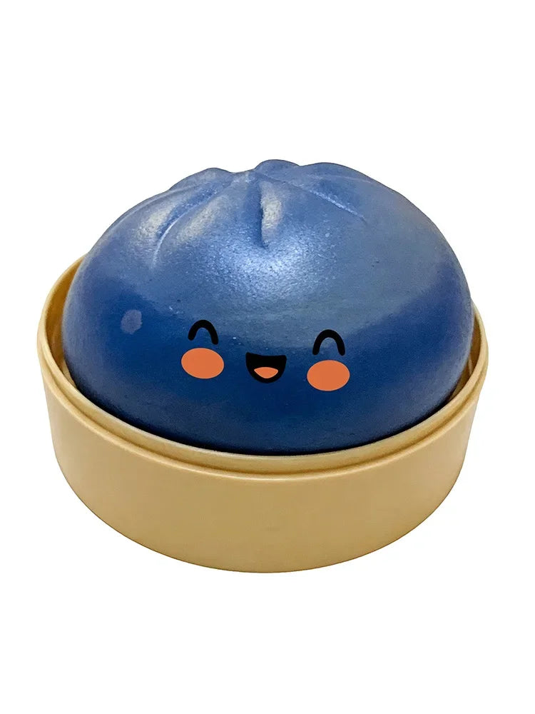 Gold Glitter Dumpling Squishy Toy