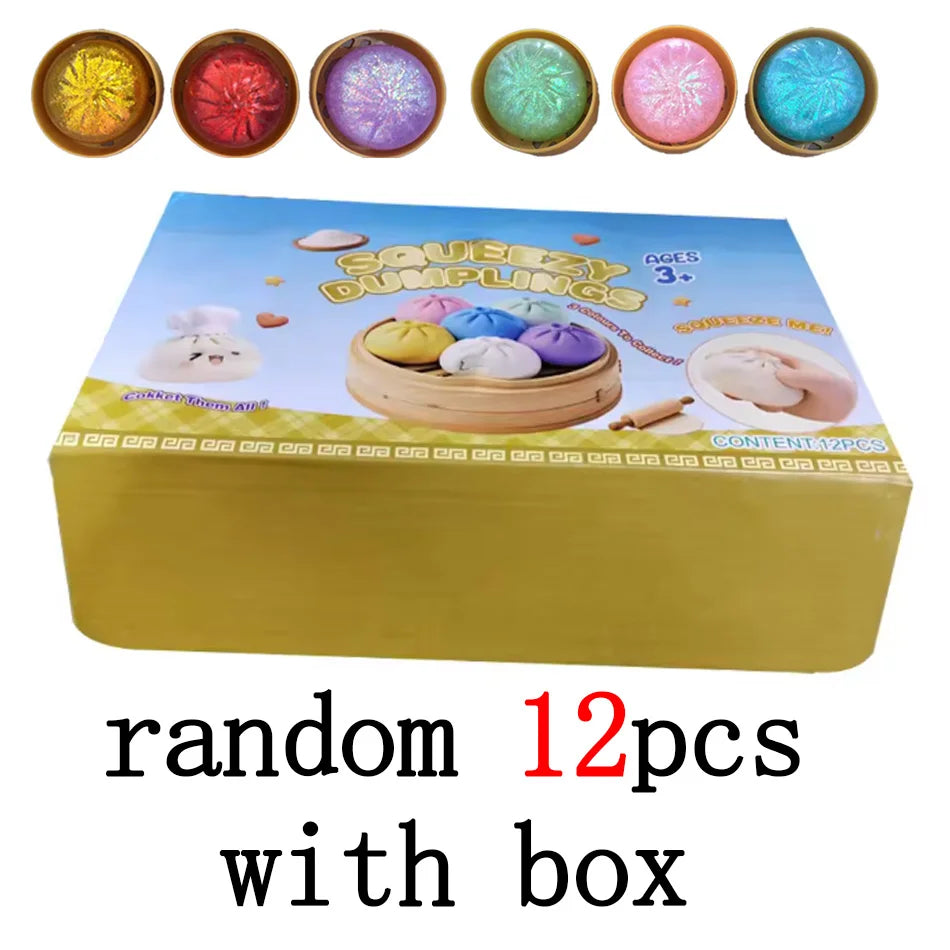 Colorful Dumpling Squishy Toy