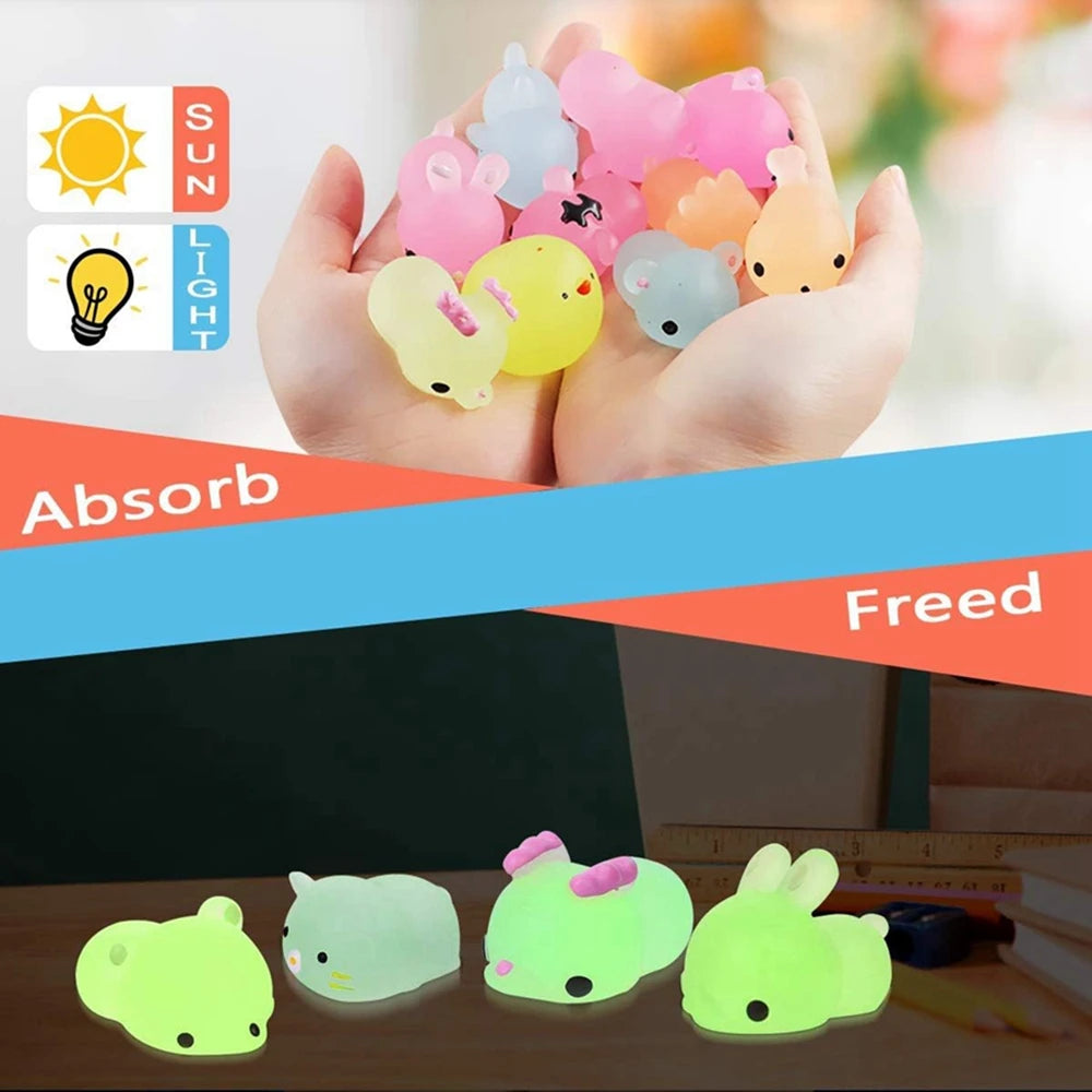 Kawaii Animal Mochi Squishy Set