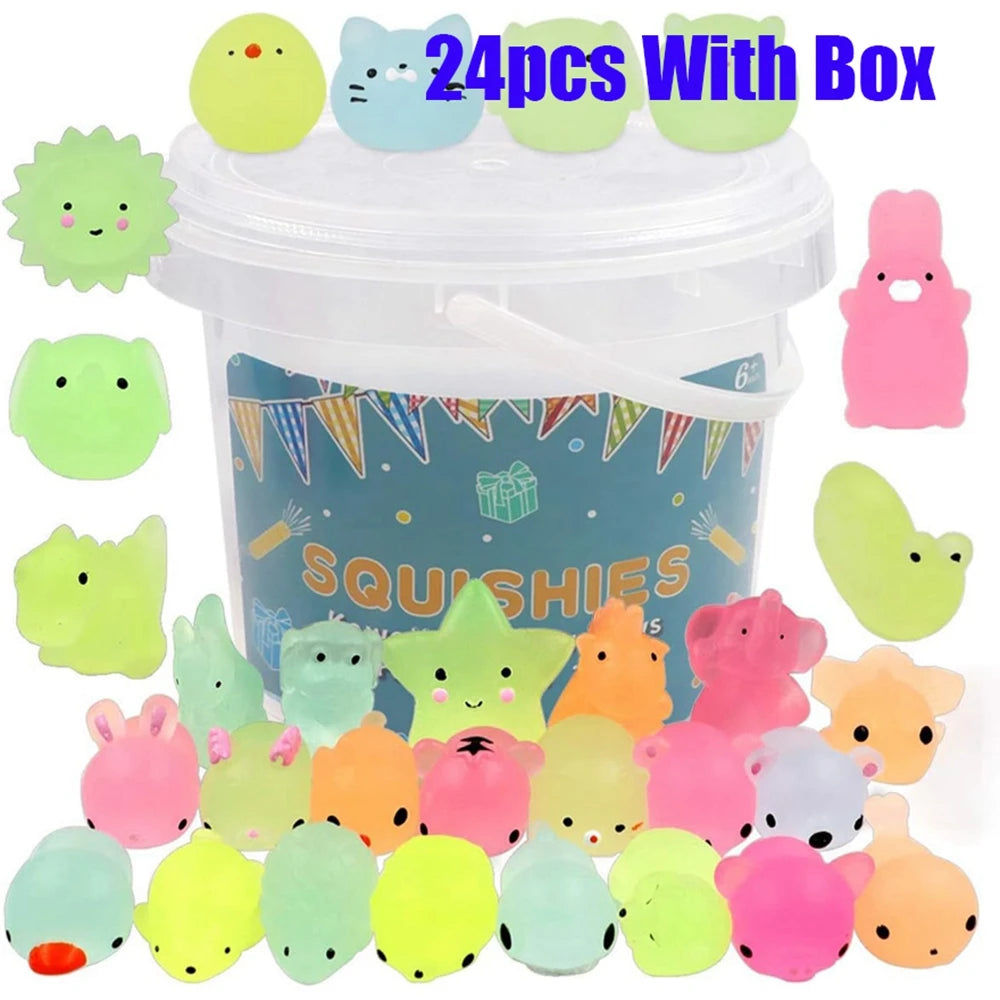Kawaii Animal Mochi Squishy Set