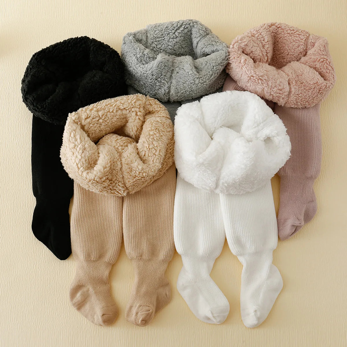 Baby Fleece-Lined Striped Tights