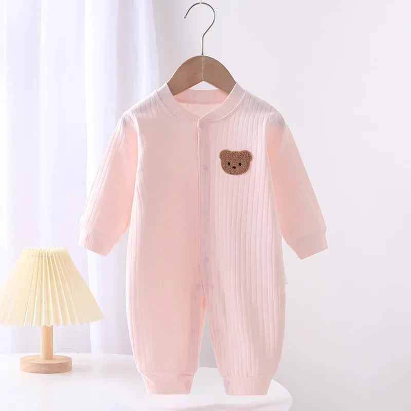 Baby Long-Sleeve Cotton Romper